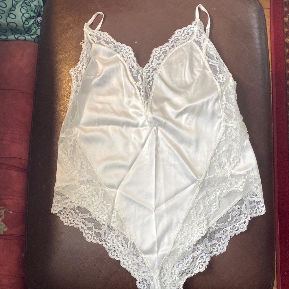 Zara White Lace Chemise